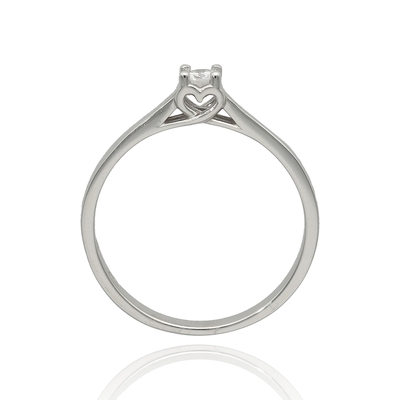 Fehér arany gyűrű 52-es méret (W506-B-0,12-52)